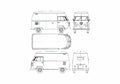 Blueprint Volkswagen High Roof Van 1960 A4 Photo Print