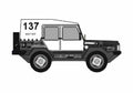 Blueprint Volkswagen Iltis Paris Dakar Rallye SUV 1980 A4 Photo Print