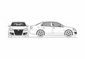 Blueprint Volkswagen Jetta GLi Sedan 2010 A4 Photo Print