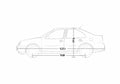 Blueprint Volkswagen Jetta Sedan 2001 A4 Photo Print