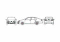 Blueprint Volkswagen Jetta V 1K) Sedan 2005 A4 Photo Print