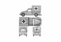 Blueprint Volkswagen KDF Wagen Type 93 Ambulance Pick up 1944 A4 Photo Print