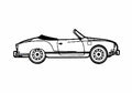 Blueprint Volkswagen Karmann Ghia Cabriolet 1970 A4 Photo Print