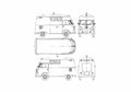 Blueprint Volkswagen Kombi High Roof Van 1960 A4 Photo Print