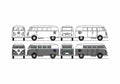Blueprint Volkswagen Microbus T1 Bus 1950 A4 Photo Print