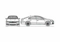 Blueprint Volkswagen Passat CC Sedan 2010 A4 Photo Print