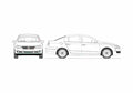 Blueprint Volkswagen Passat VI B6) Sedan 2008 A4 Photo Print