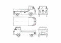Blueprint Volkswagen Pick Up Pick up 1963 A4 Photo Print