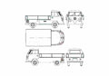 Blueprint Volkswagen Pick Up Single Pick up 1963 A4 Photo Print