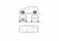 Blueprint Volkswagen Sharan Minivan 2009 A4 Photo Print