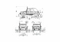 Blueprint Volkswagen Thing Wagon 1969 A4 Photo Print