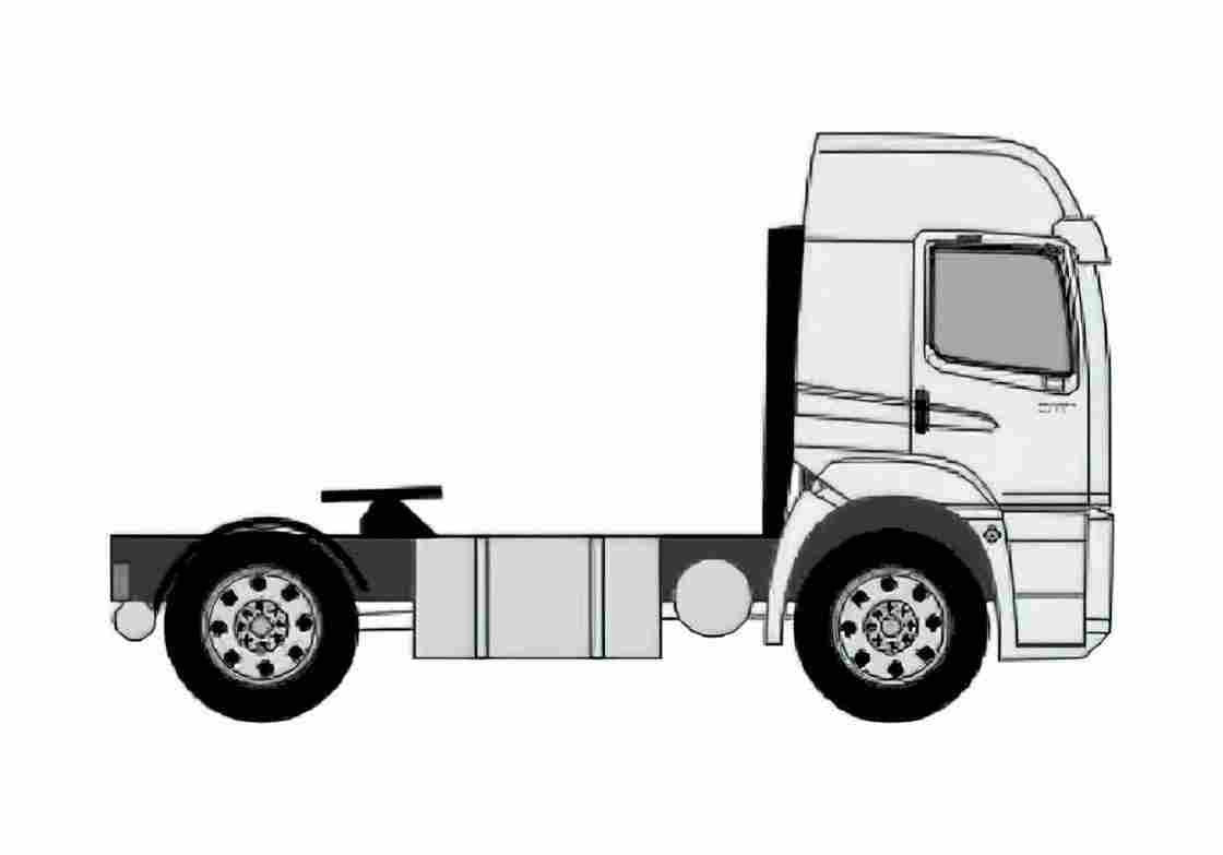 Blueprint Volkswagen Titan 19 320 Truck A4 Photo Print