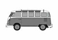 Blueprint Volkswagen Type 2 Microbus Microvan 1963 A4 Photo Print