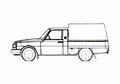 Blueprint Wartburg 13 Pick up 1985 A4 Photo Print