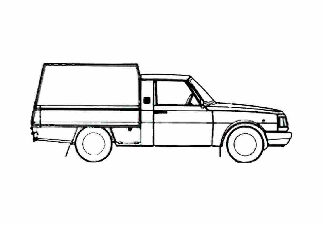 Blueprint Wartburg 13 SUV 1985 A4 Photo Print