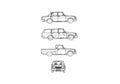 Blueprint Wartburg 13 Sedan 1985 A4 Photo Print