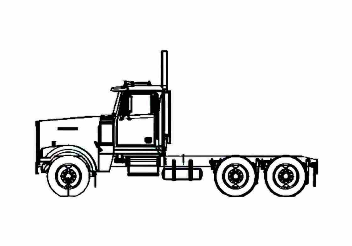 Blueprint Western Star 4900EX Truck 2005 A4 Photo Print