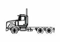 Blueprint Western Star 4900SA Truck 2005 A4 Photo Print