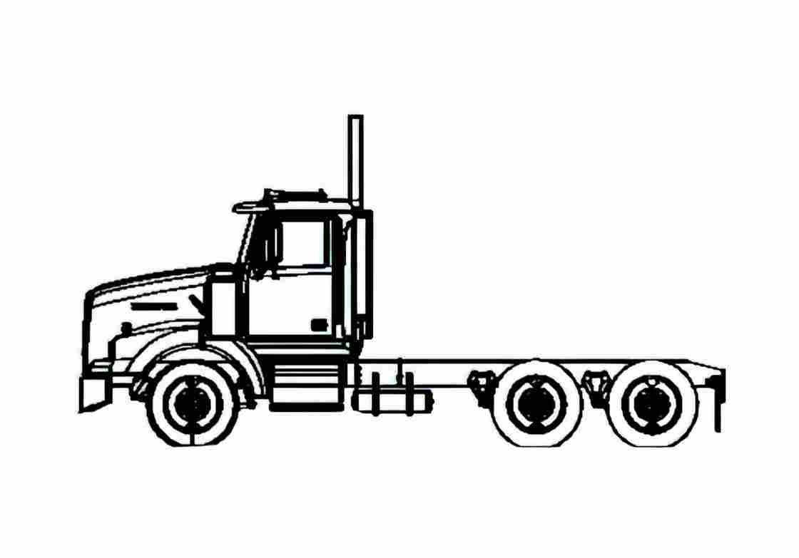 Blueprint Western Star 4900SA Truck 2005 A4 Photo Print