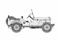 Blueprint Willys Jeep CJ 2A Cabriolet 1945 A4 Photo Print