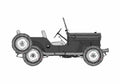 Blueprint Willys Jeep CJ 3B Cabriolet 1953 A4 Photo Print