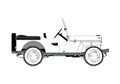 Blueprint Willys Jeep DJ 3A Recreational Cabriolet 1955 A4 Photo Print