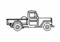 Blueprint Willys Jeep Pick up 1964 A4 Photo Print