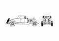 Blueprint Willys Knight 66A Convertible Cabriolet 1928 A4 Photo Print