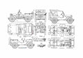 Blueprint Willys MB Sovietic Edition SUV A4 Photo Print