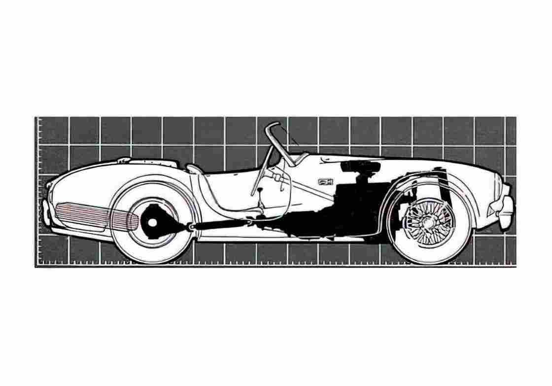 Blueprint ac cobra 260 196201 A4 Photo Print