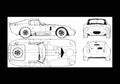 Blueprint ac cobra daytona coupe 01 A4 Photo Print