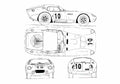Blueprint ac cobra daytona coupe 1963 01 A4 Photo Print