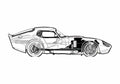 Blueprint ac shelby cobra daytona coupe 01 A4 Photo Print