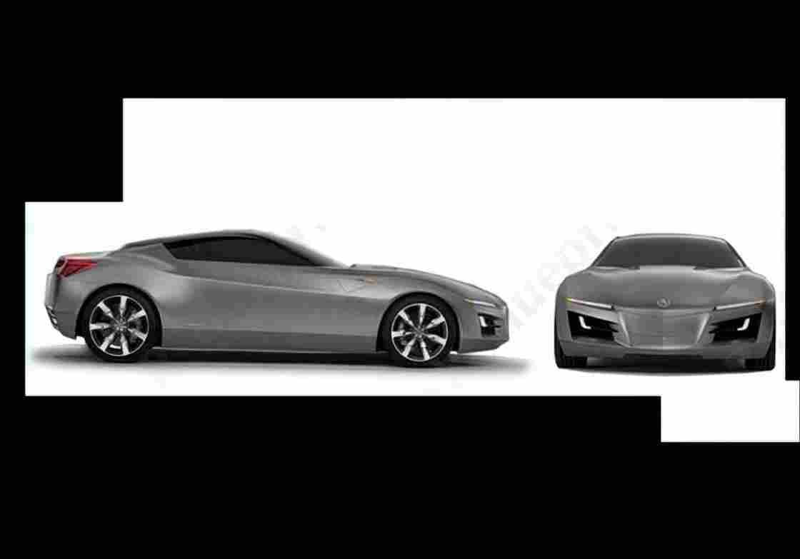 Blueprint acura advanced sports car concept 01 A4 Photo Print