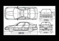 Blueprint acura integra 1990 rs coupe 01 01 A4 Photo Print