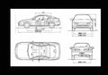Blueprint acura integra 1993 01 01 A4 Photo Print