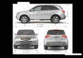 Blueprint acura mdx 2007 01 01 A4 Photo Print