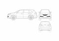 Blueprint acura mdx 2012 01 01 A4 Photo Print