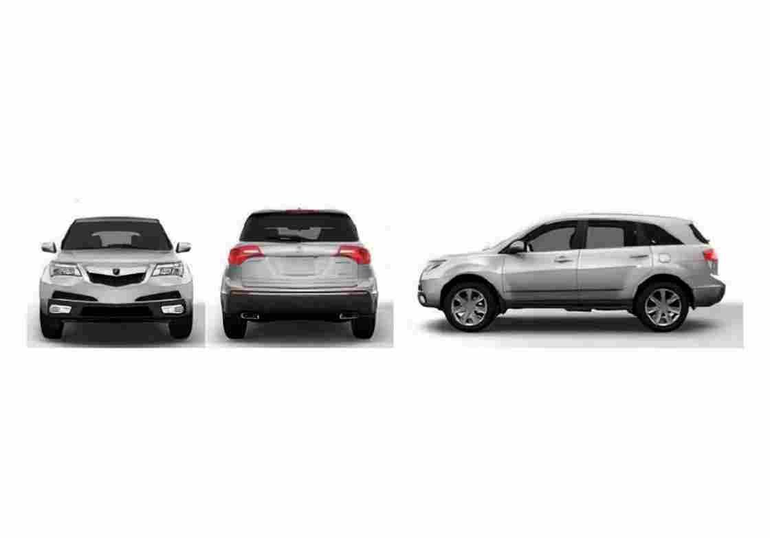 Blueprint acura mdx suv 2011 01 01 A4 Photo Print