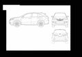 Blueprint acura rdx 2013 01 01 A4 Photo Print