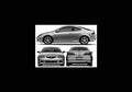 Blueprint acura rsx 2005 01 01 A4 Photo Print