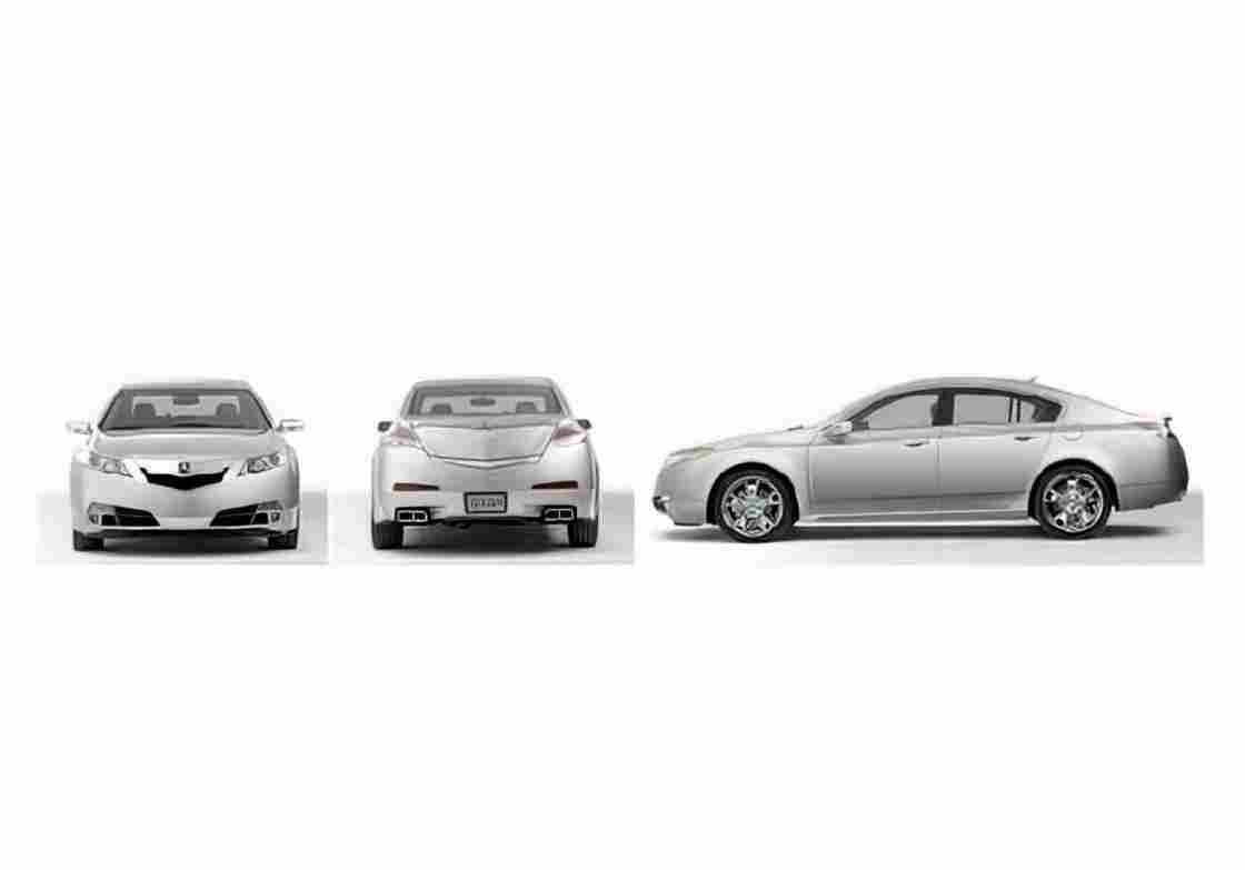 Blueprint acura tl sedan 2010 01 01 A4 Photo Print
