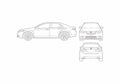 Blueprint acura tsx 2012 01 01 A4 Photo Print
