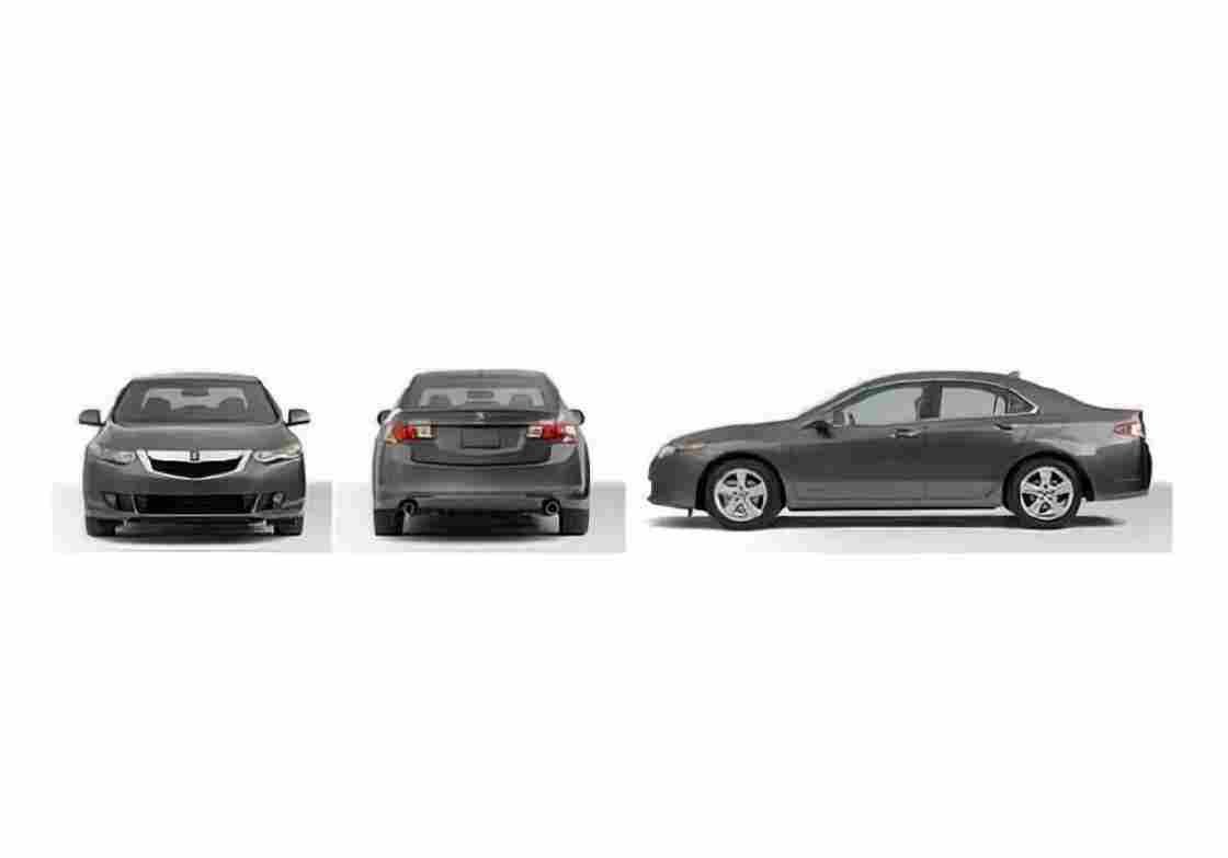 Blueprint acura tsx sedan 2010 01 01 A4 Photo Print