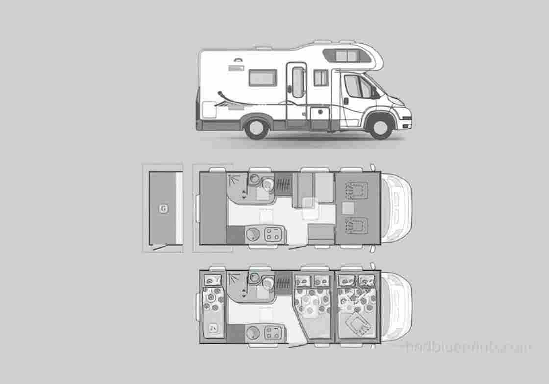 Blueprint adria coral a 640 sk 01 A4 Photo Print