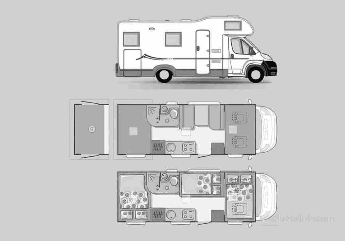 Blueprint adria coral sport a 660 dp 01 A4 Photo Print