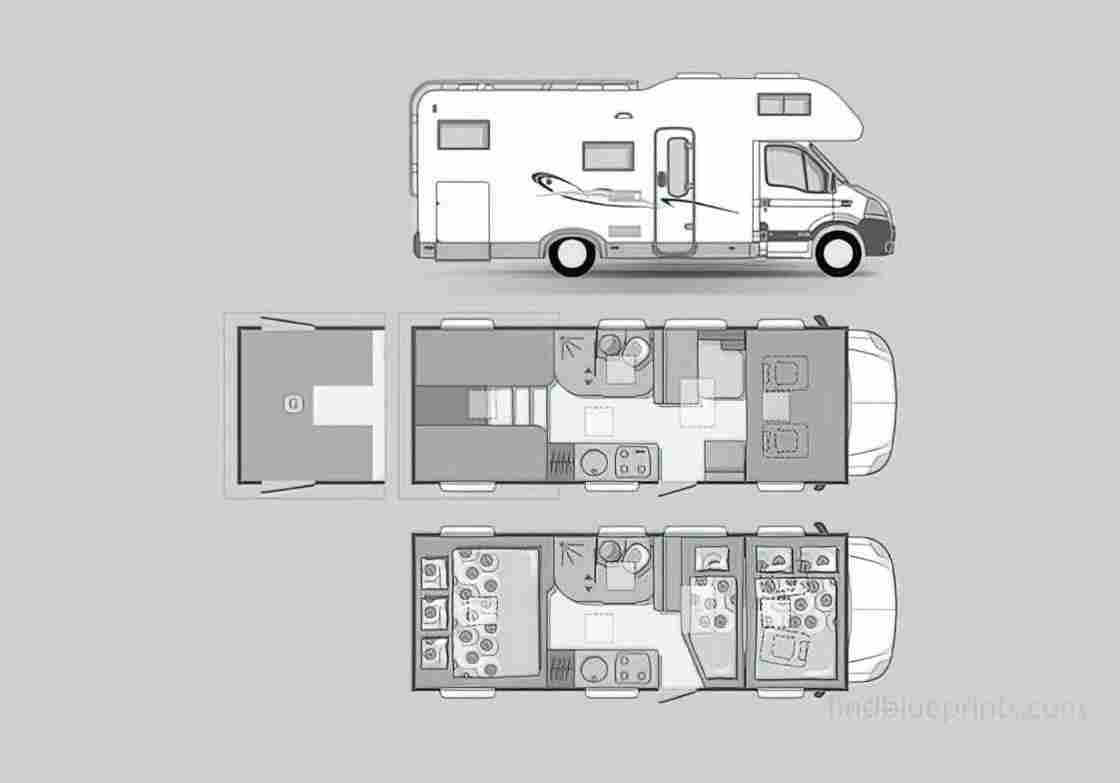 Blueprint adria izola a 697 sl 01 01 A4 Photo Print