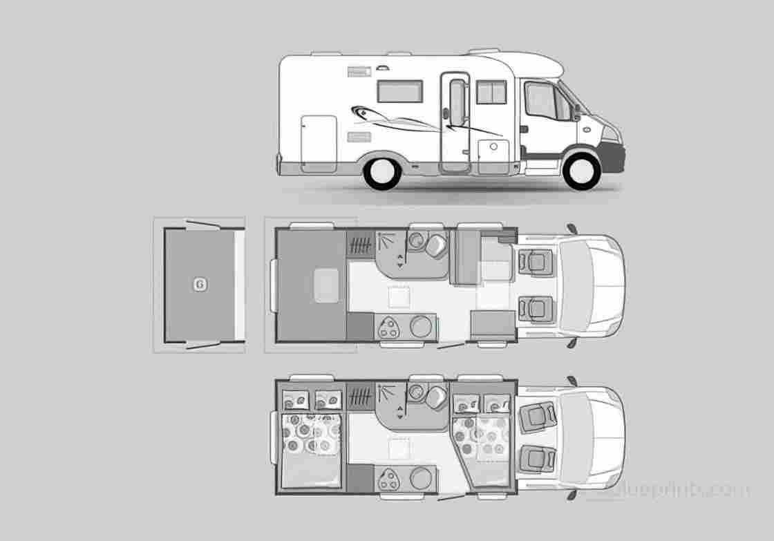Blueprint adria izola s 687 spg 01 01 A4 Photo Print