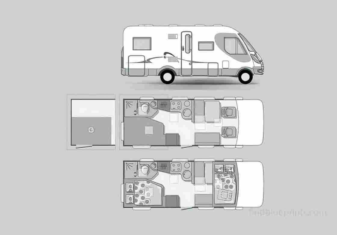 Blueprint adria vision 1 677 sp 01 01 A4 Photo Print