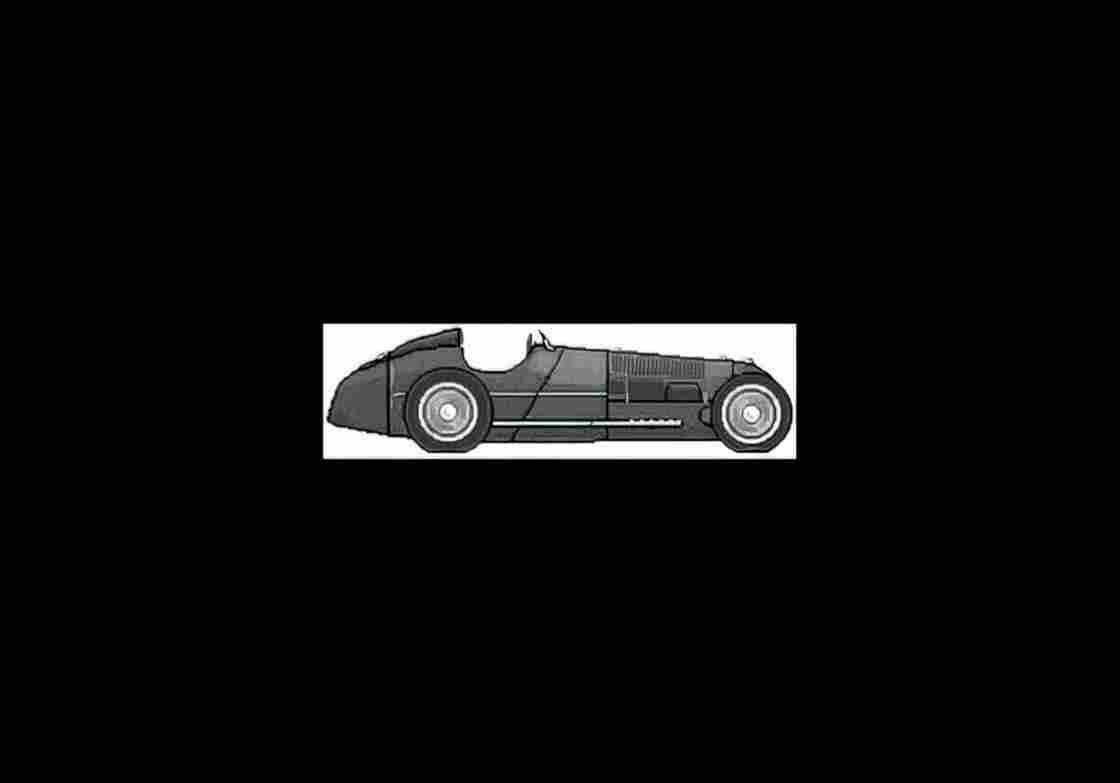 Blueprint alfa romeo 12c 1937 01 A4 Photo Print